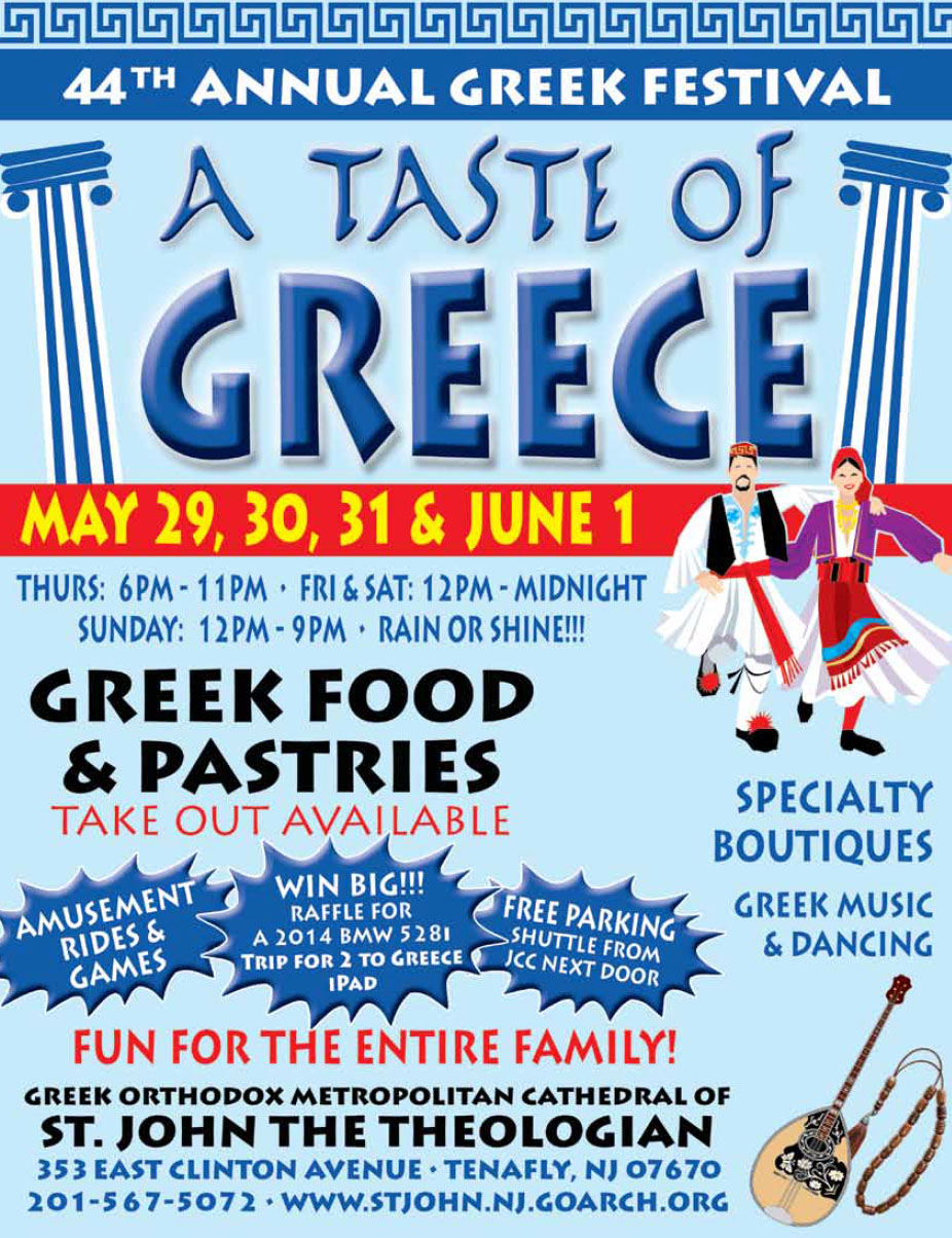 Taste of Greece 2014 in Tenafly is May 29June 1 Boozy Burbs